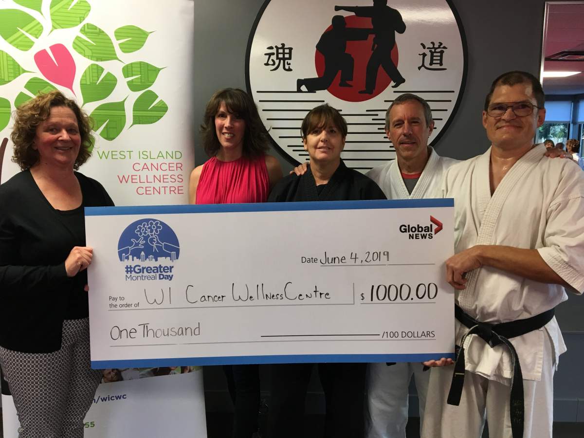 The West Island Karate Club was awarded with a $1,000 cheque for the charity of its choice.