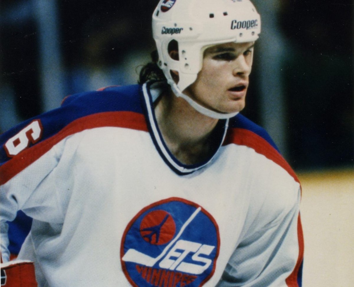 Jim Kyte with the Winnipeg Jets in the 1980s.