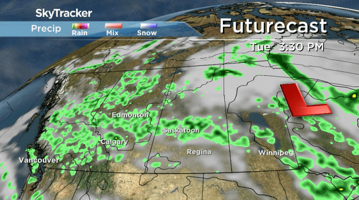 Lingering instability will stick around behind the weekend’s system that will move through northern Manitoba on Tuesday.