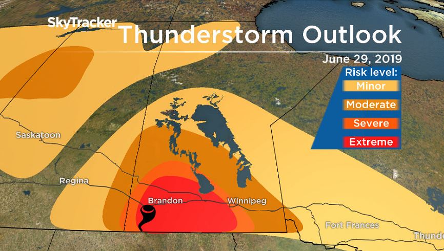 Tornado activity possible in Westman as severe ...