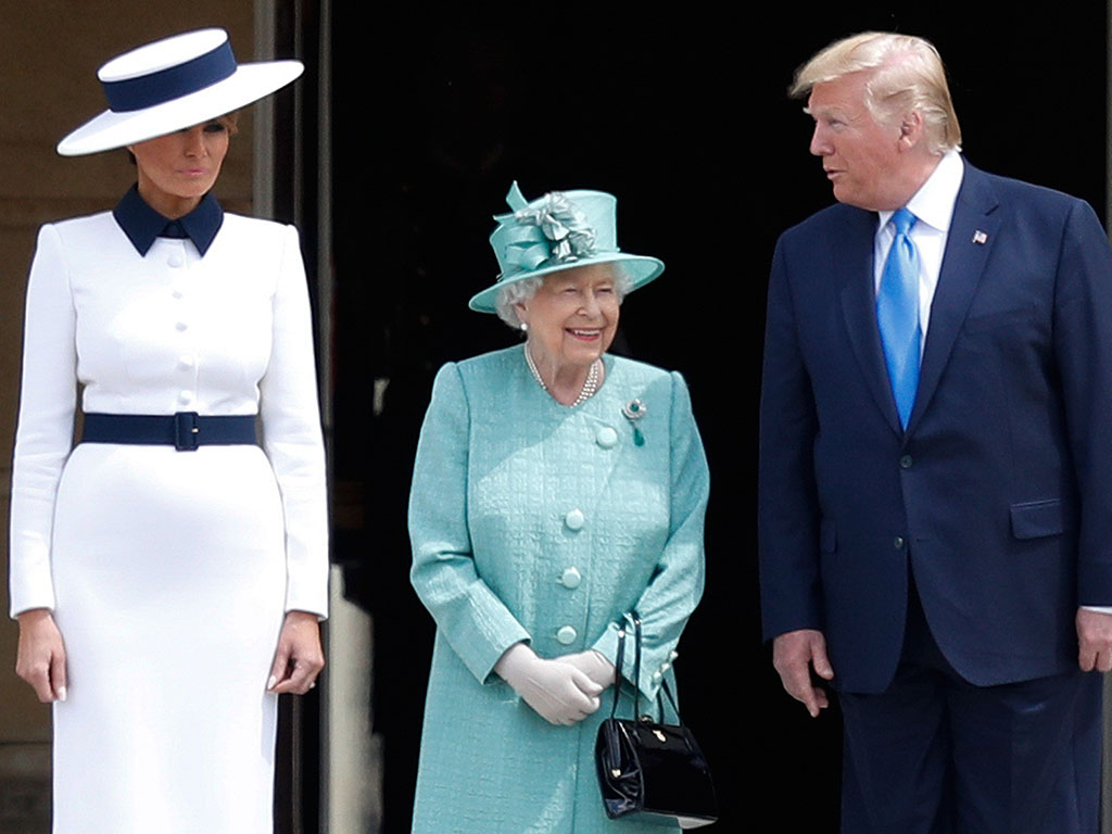 Trump's 'ill-fitting' tux mocked on Twitter after queen's banquet