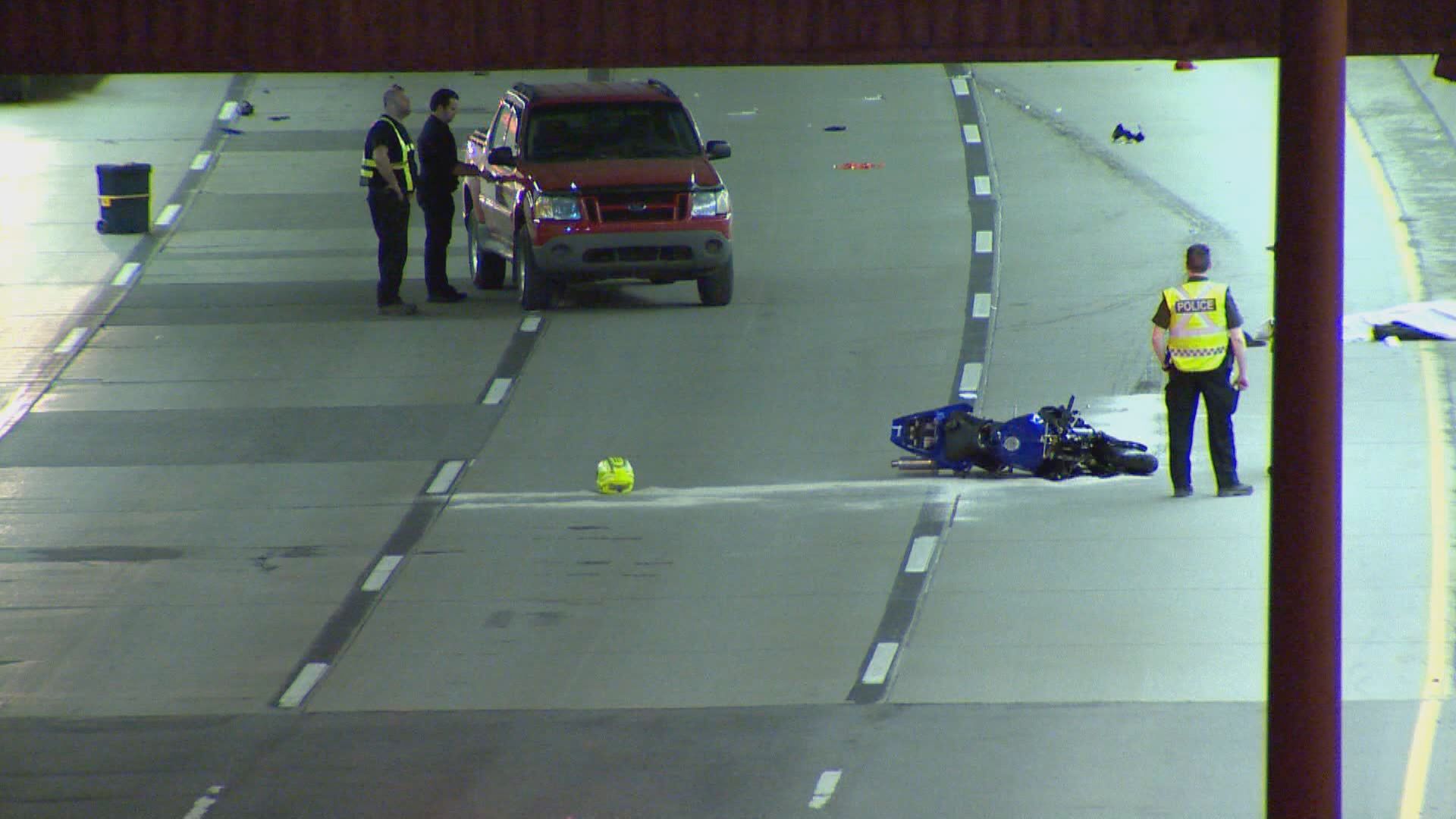 Motorcyclist dead after overnight collision on Highway 720 East