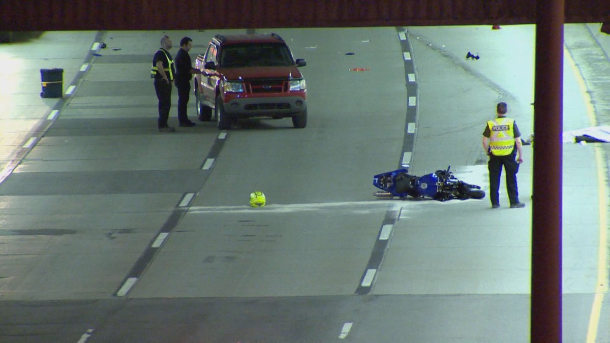 A man in his 30s is dead after an accident on Highway 720 East at the Ville Marie Tunnel.
