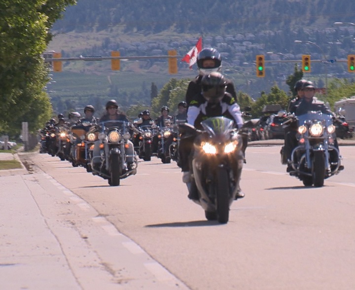 The Okanagan Ride for Dad takes place Sunday, June 9. Hundreds of motorcyclists are expected to take part in the ride from Kelowna to West Kelowna.