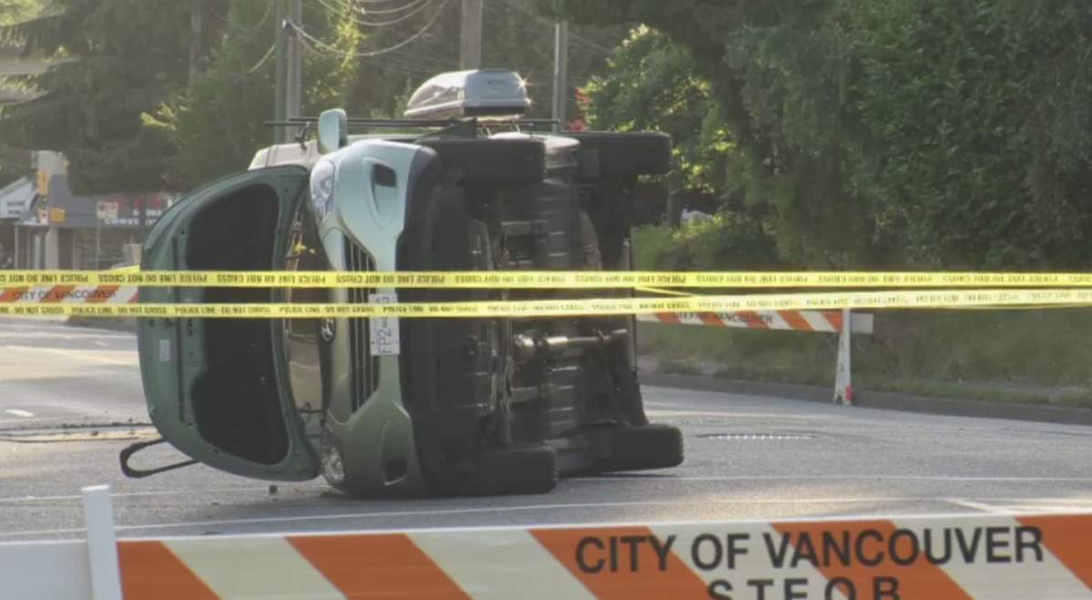 VPD seeking driver who fled after four-vehicle collision - image