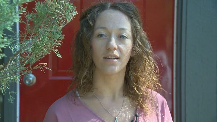 Marissa Gautreau and the dog Copper were out for a walk on Friday when she said four pit bulls attacked them.