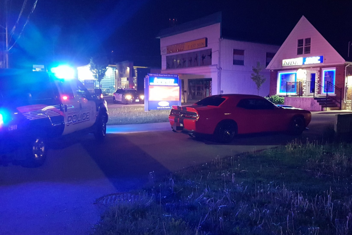 Waterloo Regional Police officers seized this vehicle after it was reportedly seen drifting through traffic.