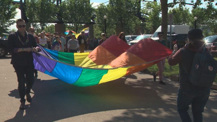 The Edmonton Pride March was held on June 8, 2019.