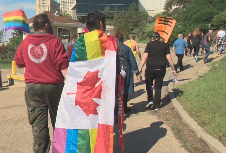 The Edmonton Pride March was held on June 8, 2019.