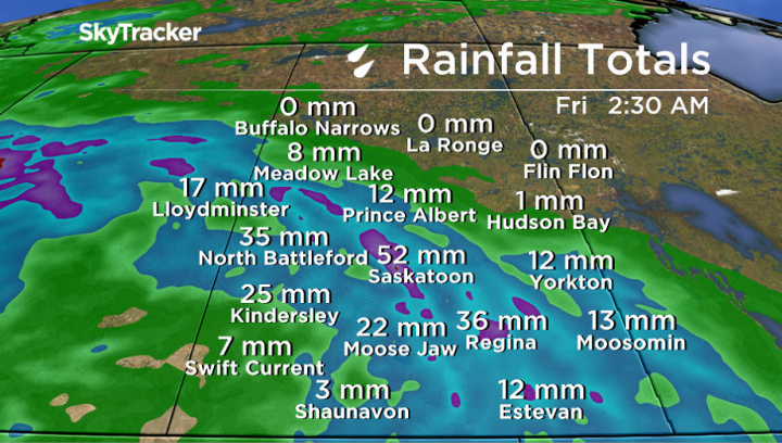 Rainfall amounts will be highly variable and dependent on where storms setup, but could exceed 50 millimetres in some areas.
