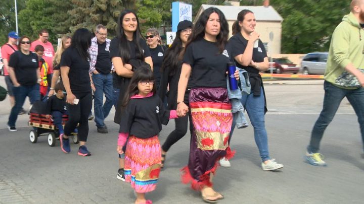 Thousands participated in Reconciliation Saskatoon's fourth annual Rock Your Roots Walk for Reconciliation.
