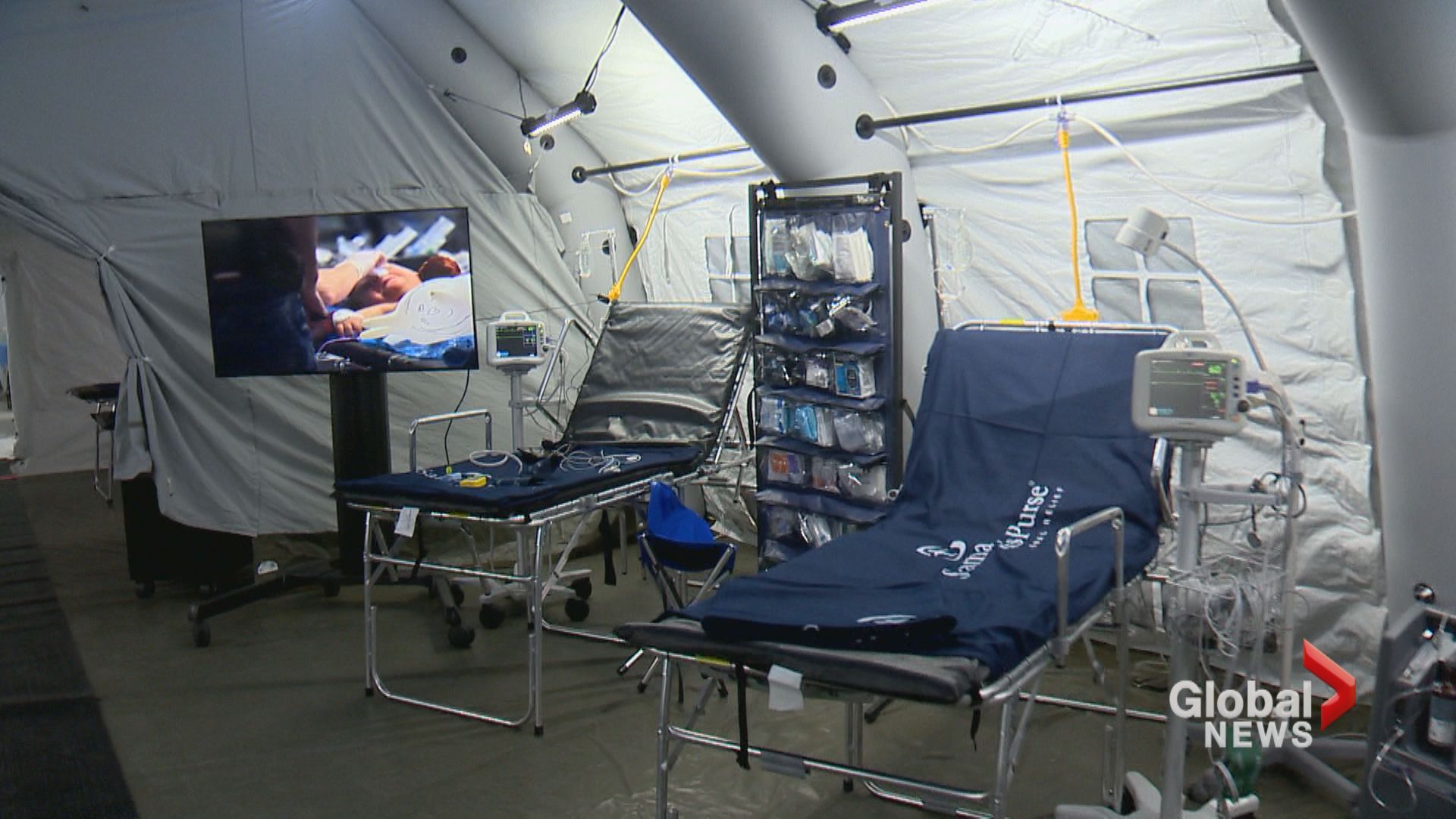 Calgary airport home to new emergency field hospital