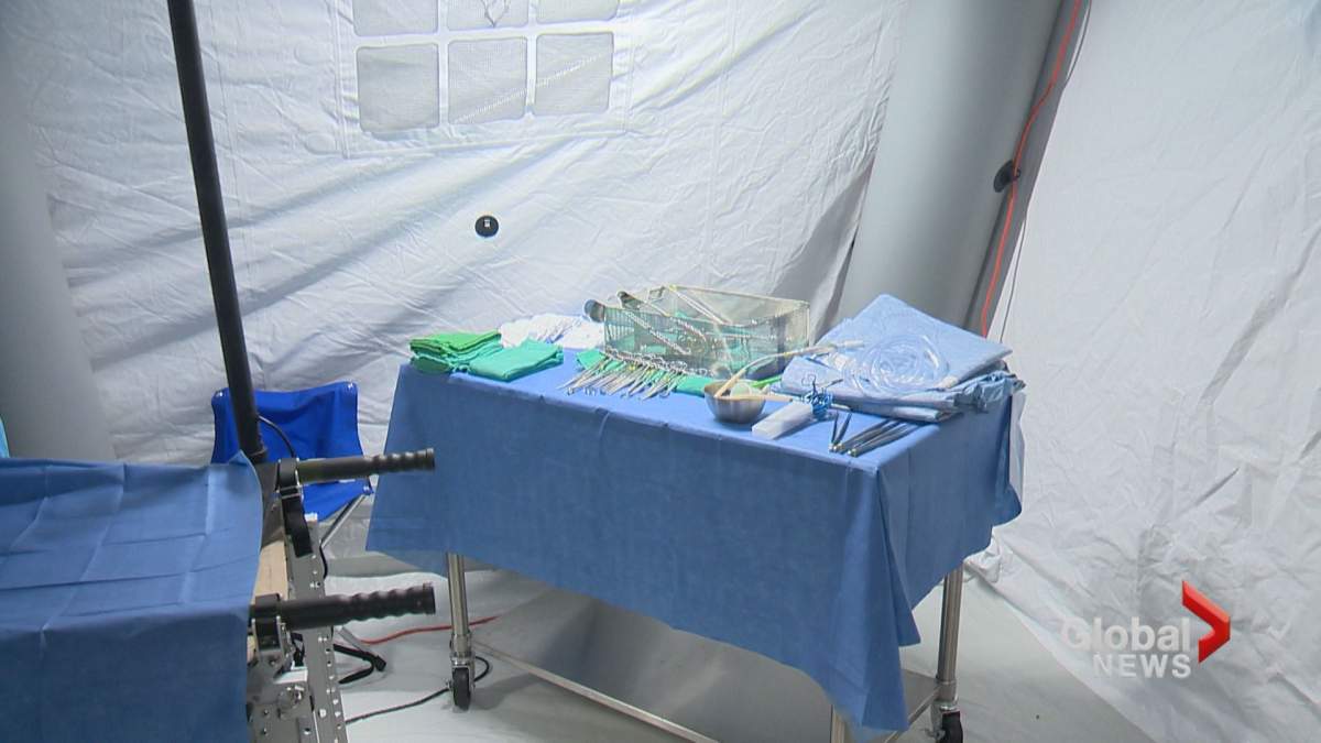 A look at the open house set up at the Samaritans Purse warehouse this weekend in Calgary.