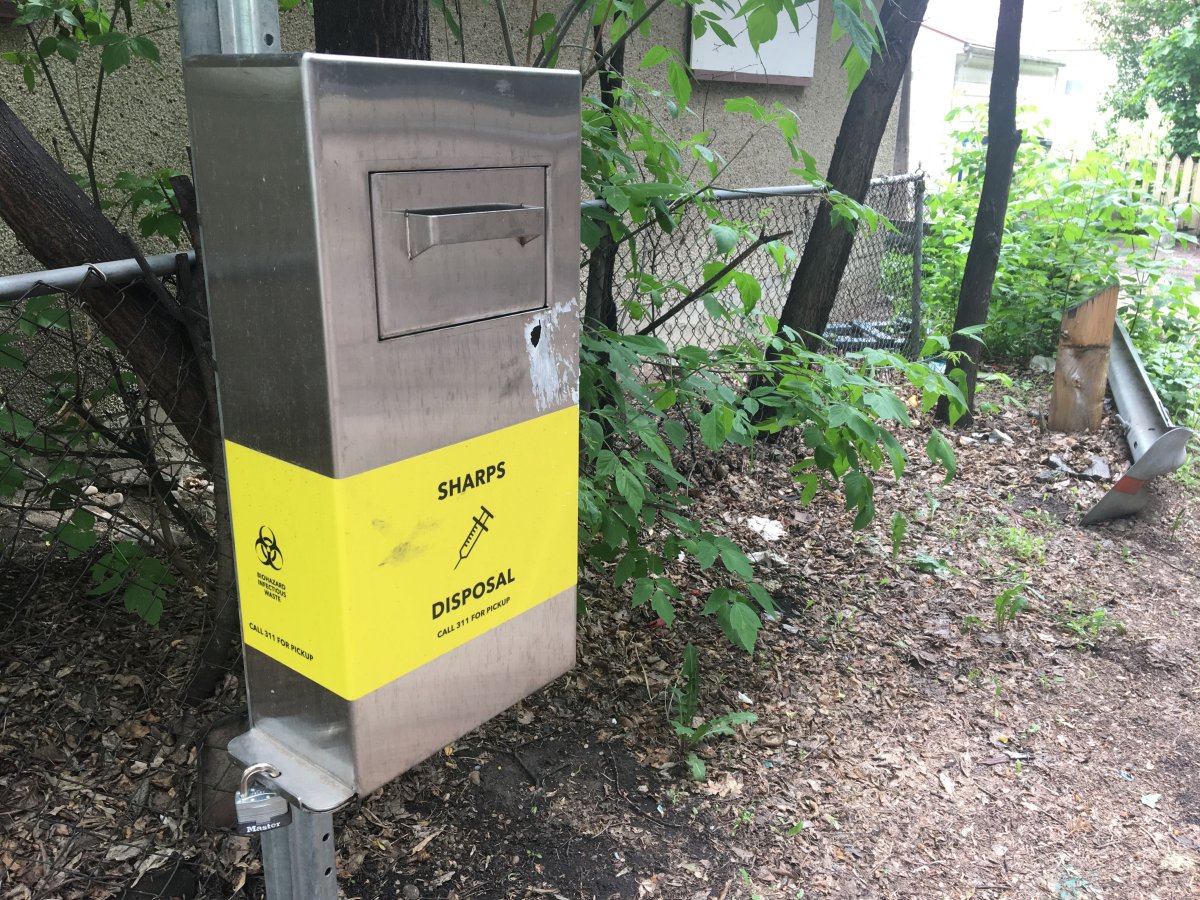 Edmonton installs 23 new safe needle disposal boxes Edmonton