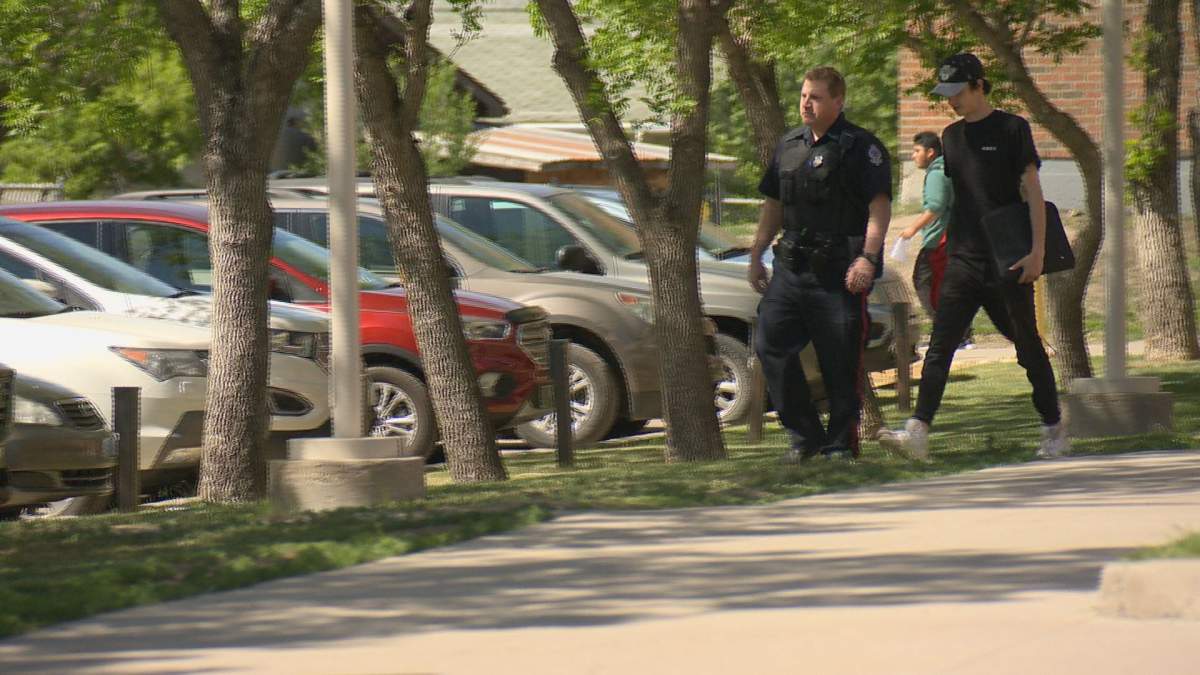 F.W. Johnson Collegiate has been in secure-the-building mode following reports of a nearby shooting. 