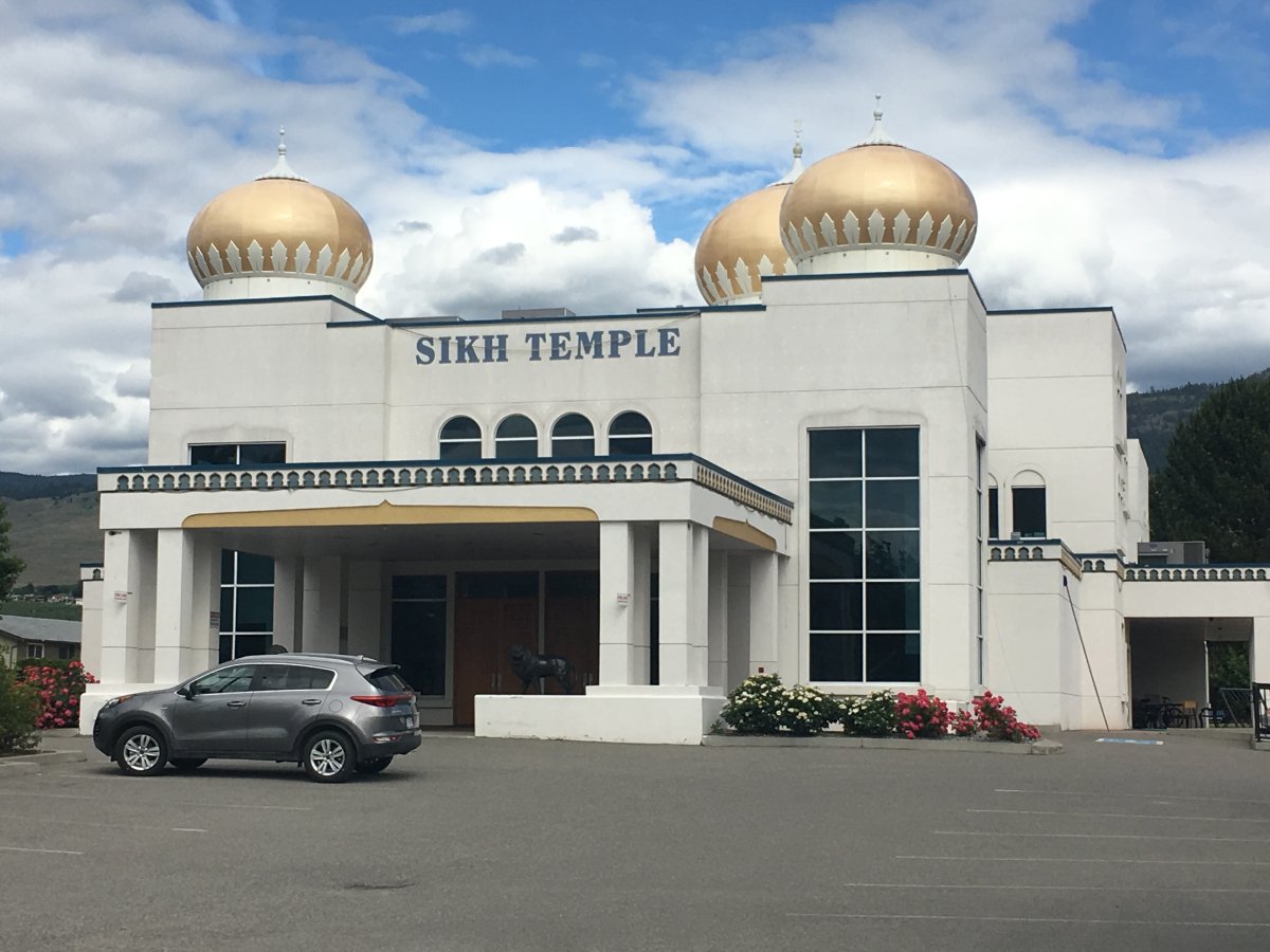 A man, 29, allegedly assaulted three people in Okanagan Sikh Temple in Kelowna early Monday morning.
