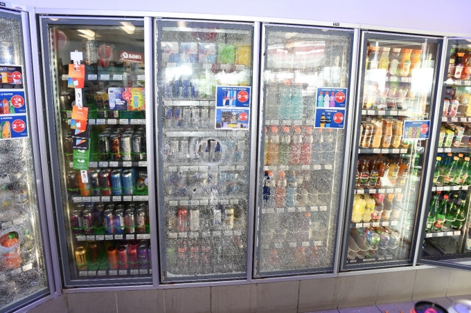 A photo from inside a Burlington gas station convenience store after a fatal shooting involving police on September 22, 2018.