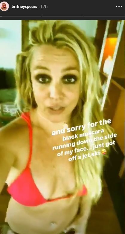 Britney Spears Instagram Story.