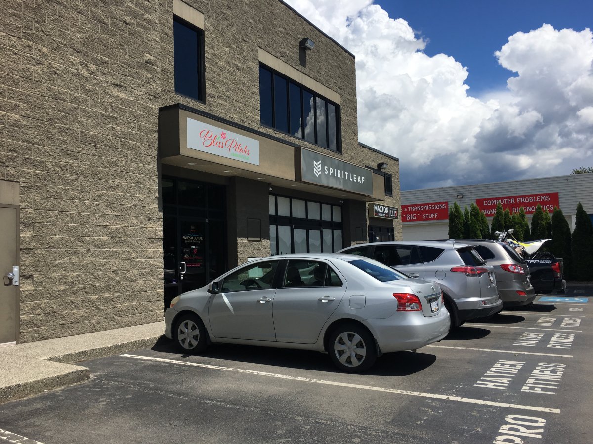 SpiritLeaf in Vernon is the first recreational cannabis shop in the Okanagan to receive a provincial license. It is expected to open during the first week of July. 