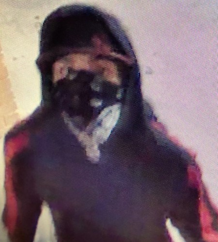 The suspect as pictured in surveillance video.