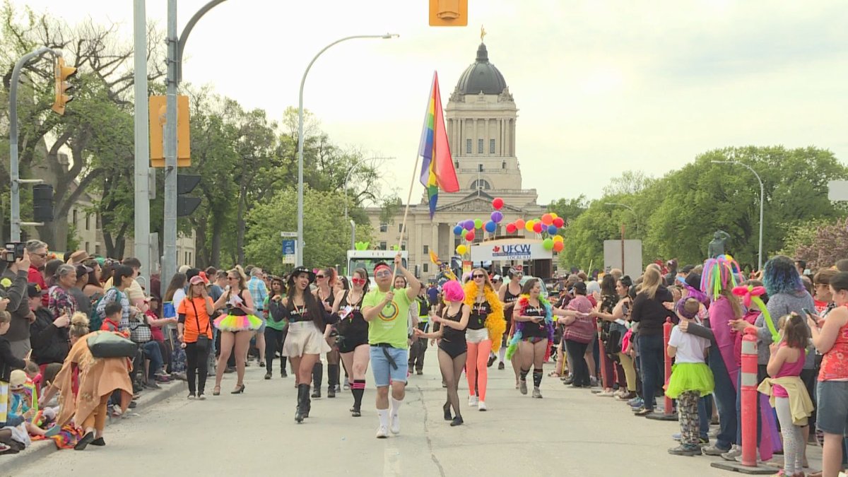32nd annual Pride Parade in downtown Winnipeg.