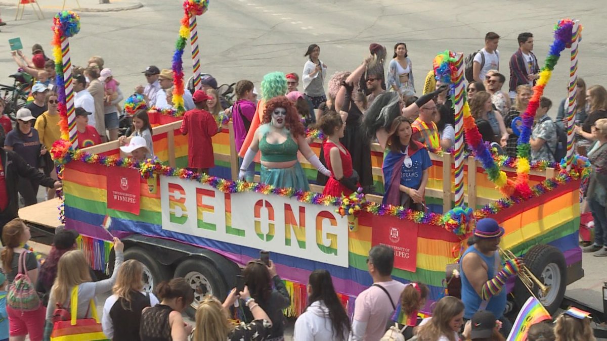 32nd annual Pride Parade flows through downtown Winnipeg Winnipeg