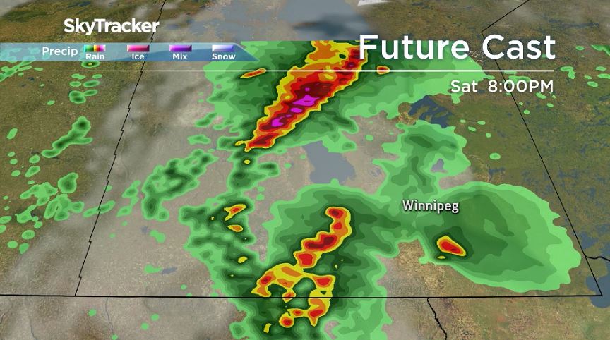 NAM model run of storm activity June 29, 2019.