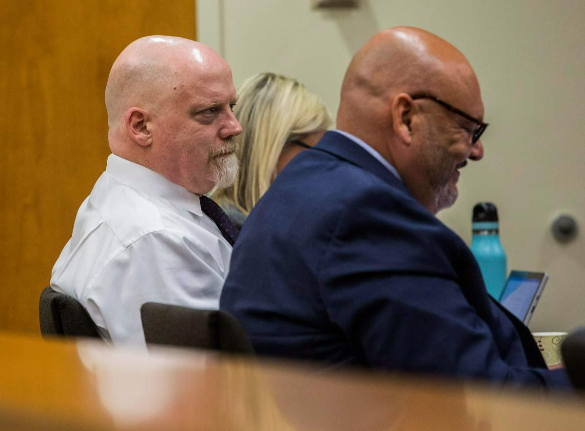 William Talbott II, left, was found guilty of the murder of a Canadian couple in 1987 on June 28, 2019.