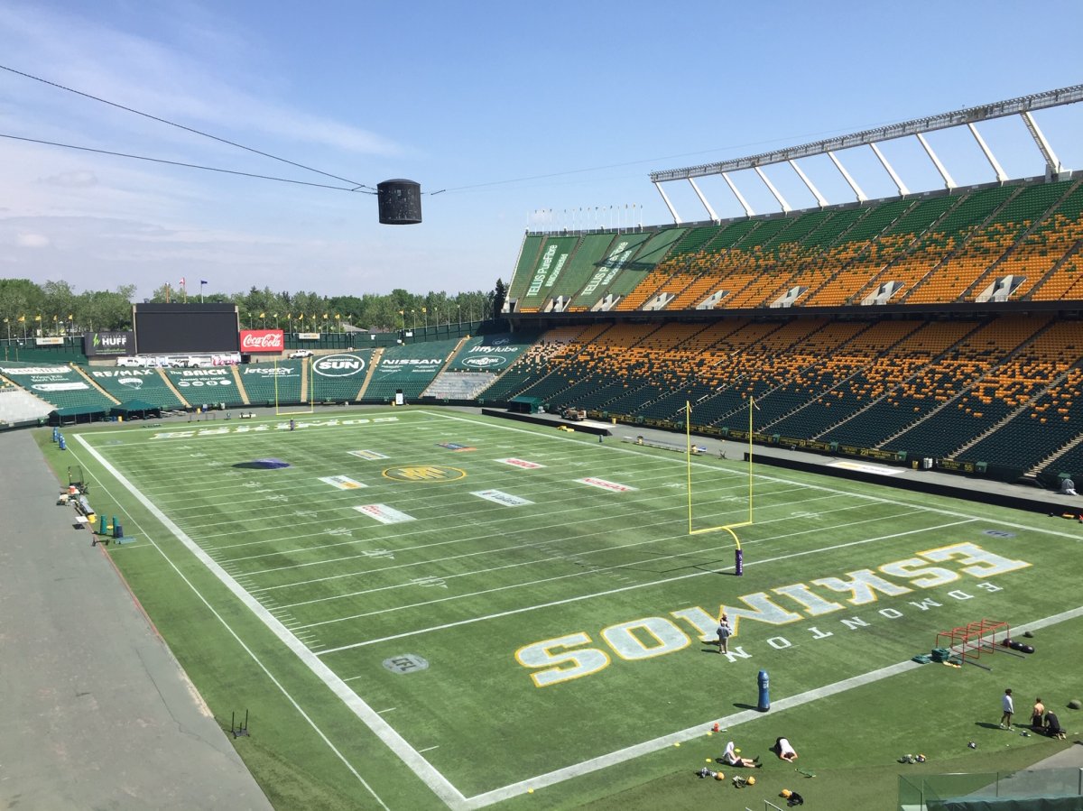 The Brick Field at Commonwealth Stadium following training camp on Monday, June 3, 2019.