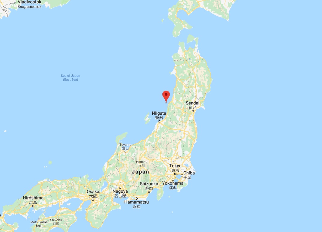 A screengrab image of the coordinates where an earthquake in Japan took place, according to USGS, on June 18, 2019. 