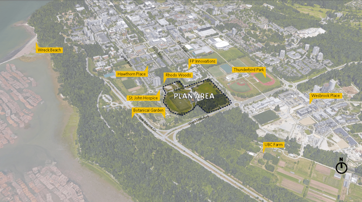 The area covered by UBC’s new Stadium Neighbourhood Plan.