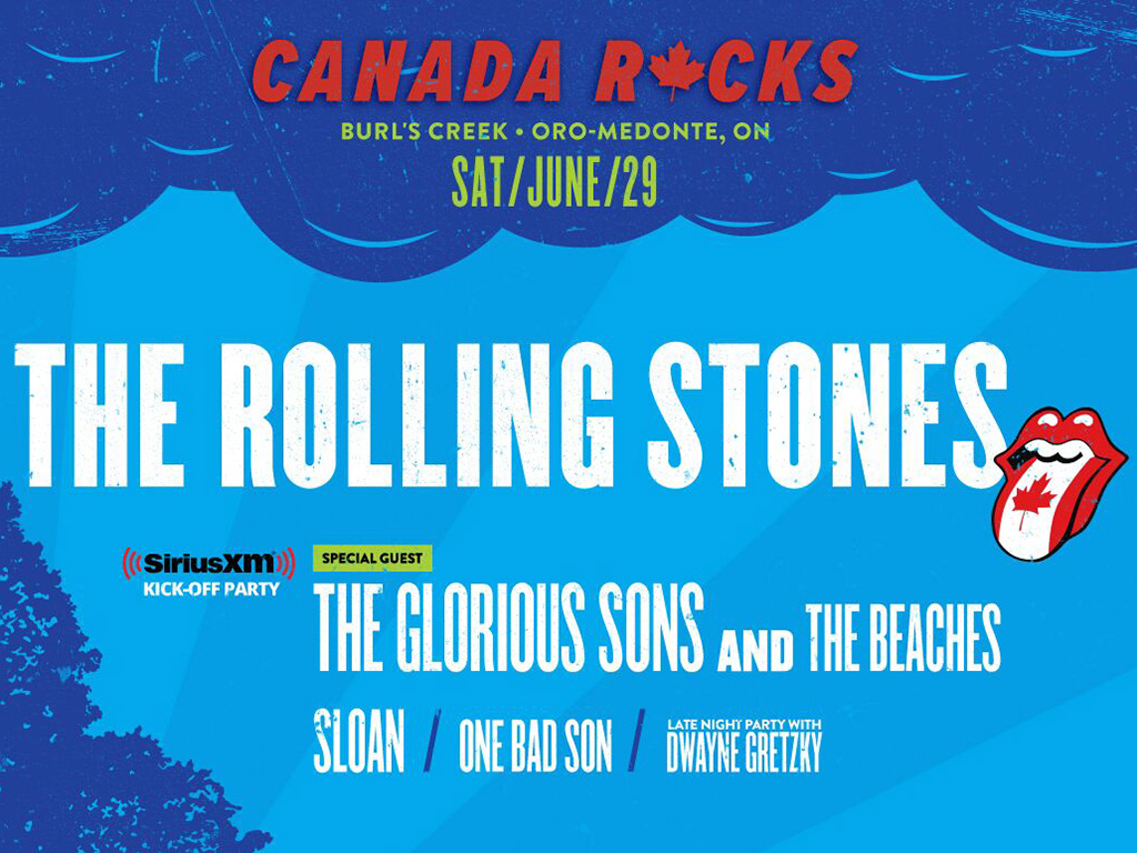 A poster for Canada Rocks with The Rolling Stones. The British rock legends return to Canada on June 29, 2019 with the No Filter tour at the Burl’s Creek Event Grounds in Oro-Medonte, Ont.