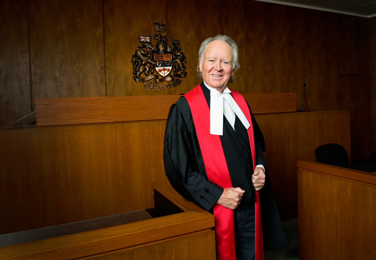 Former Alberta chief justice Allan Wachowich received the Order of Canada Thursday.