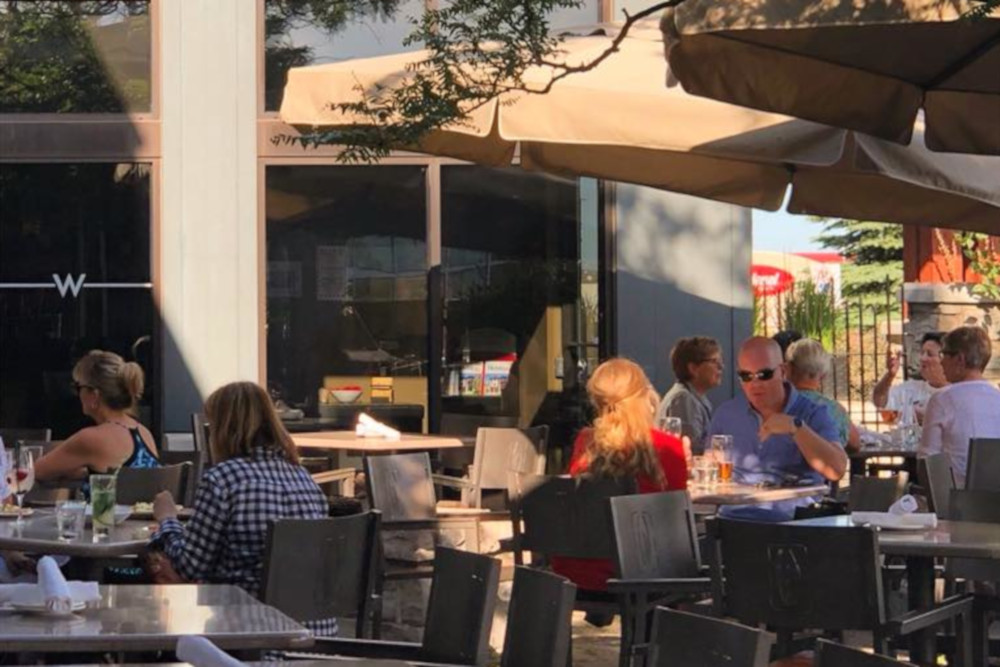 The patio at Wildcraft Grill + Long Bar.