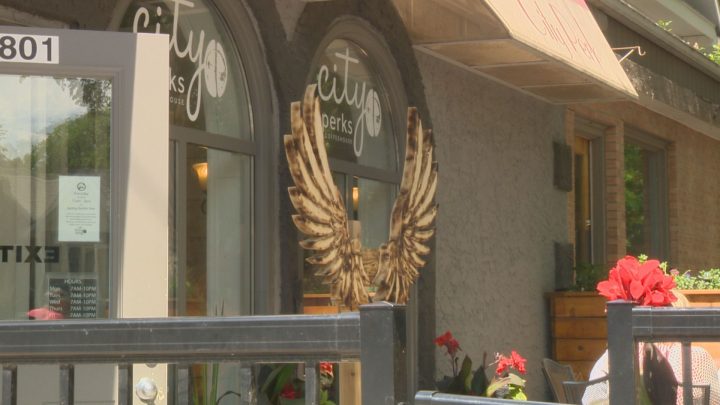 City Perks hosts a set of wings.