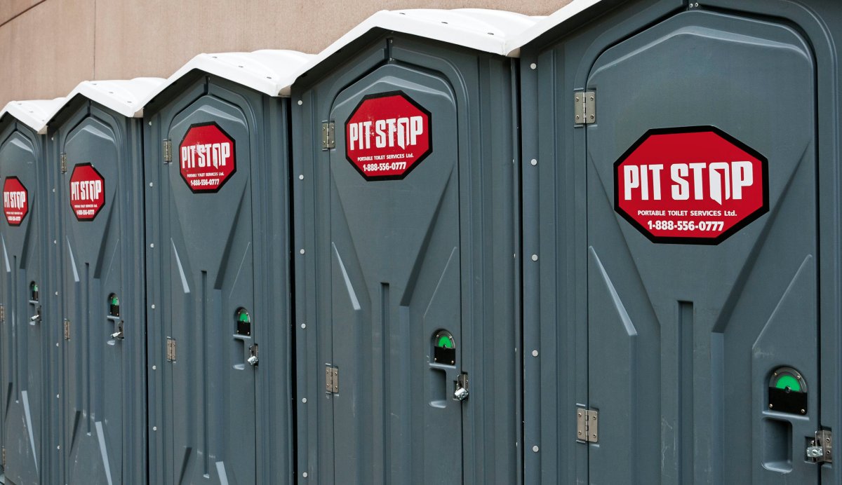 The incident reportedly occurred as the employee was exiting a portable toilet.
