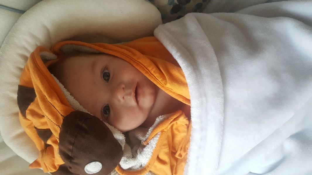 Baby Jarock Humeniuk, seen here in a photo posted to the family's gofundme page in May 2017.