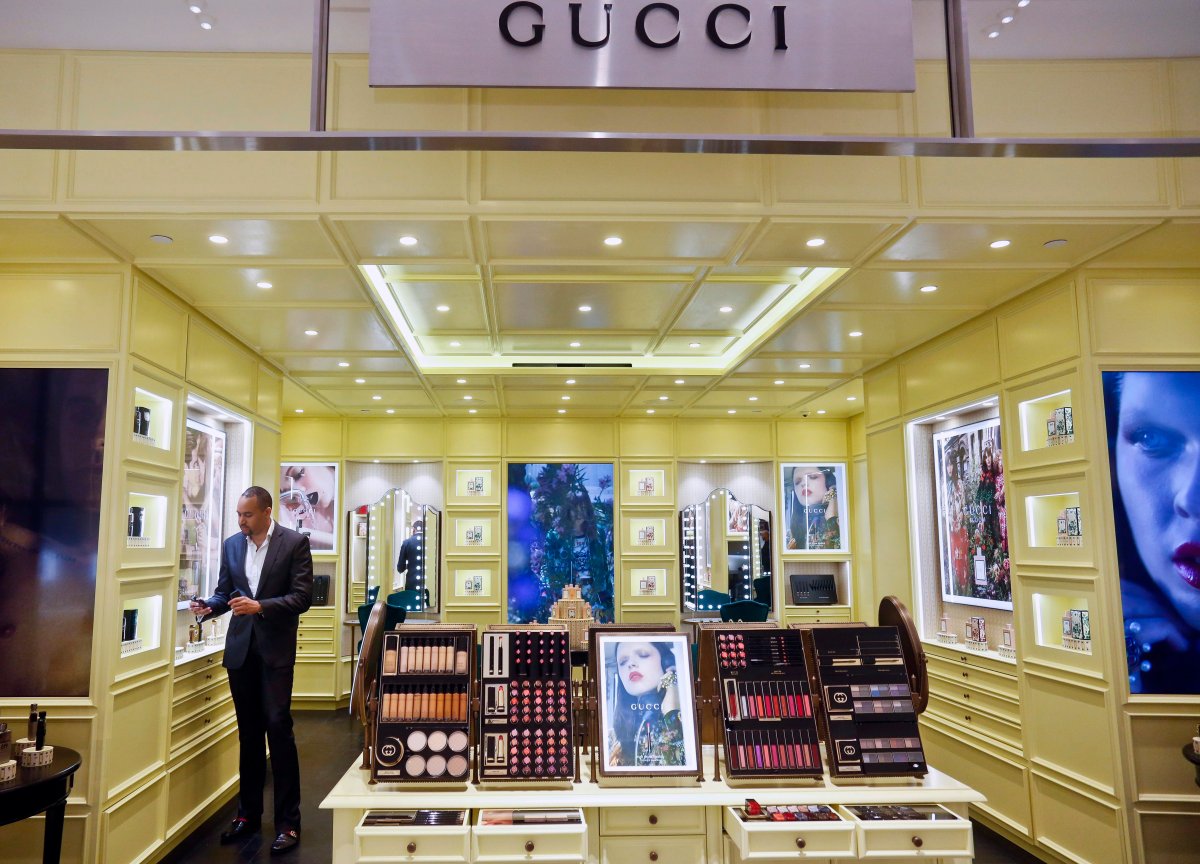 A photo of the a Gucci store at Saks Fifth Avenue in New York. (May 22, 2018.).