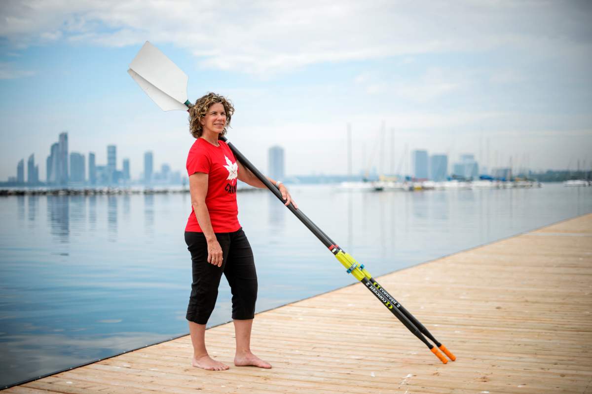 Team Canada's Chef de Mission for the Tokyo 2020 Olympic Games, Marnie McBean, poses for a portrait at the Argonauts Rowing Club on June 28, 2019. 