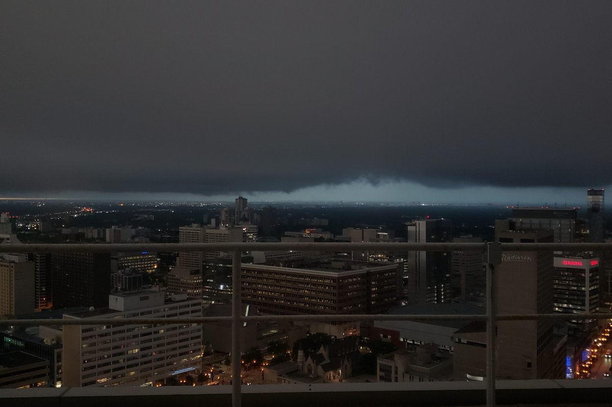 The morning sky in Winnipeg Monday.