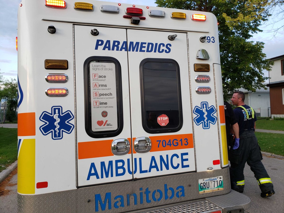 Paramedics on the scene in this file photo.