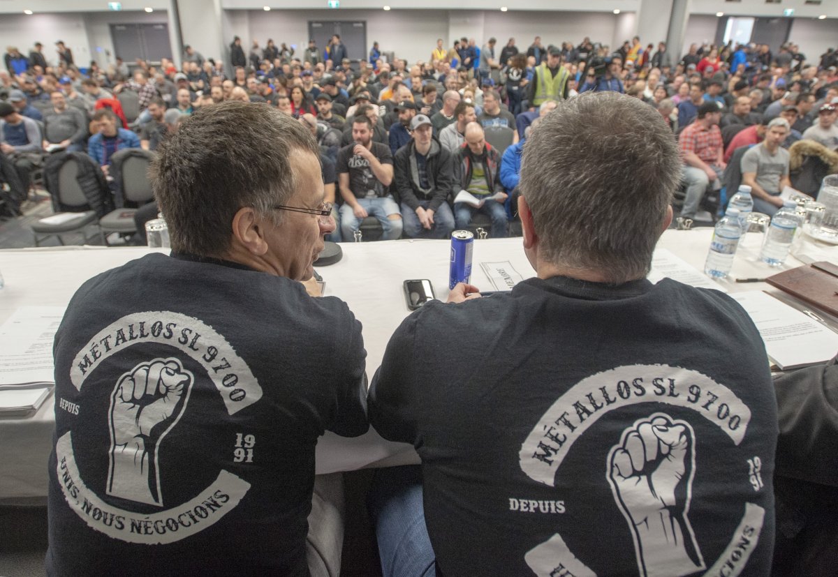 Employees of the ABI aluminum smelter in Becancour, Que., who have been locked out for nearly 18 months, have finally accepted the latest employer offers. Meeting in a general assembly in Trois-Rivièress, 900 workers present voted 79.8 per cent in favour. 