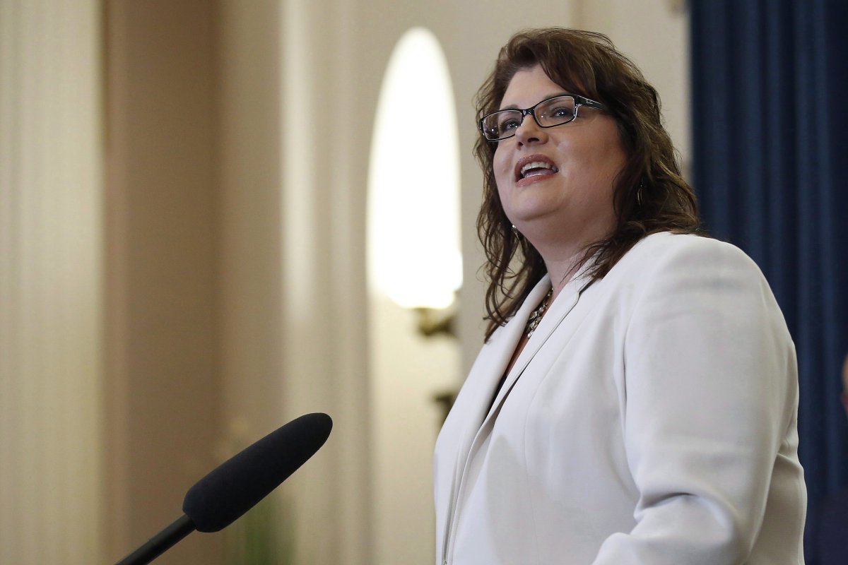 Colleen Mayer, MLA for St. Vital, is sworn into cabinet as the new minister of Crown Services during Premier Brian Pallister's cabinet shuffle announced at the Manitoba Legislature in Winnipeg on August 1, 2018.Manitoba's elections commissioner has ruled that a Progressive Conservative constituency association broke the rules when it accepted merchandise for prizes at a golf tournament. 