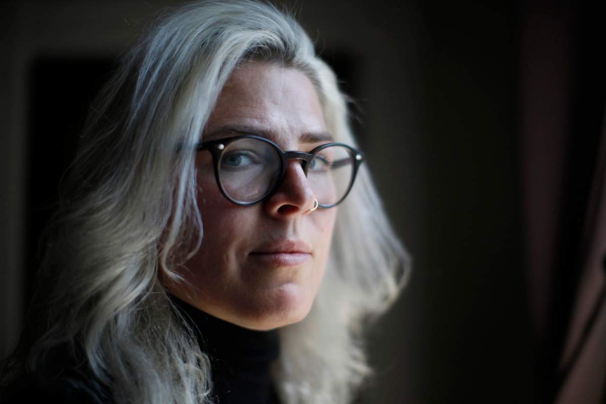 Mandalena Lewis poses for a photo at her home in Victoria, B.C., on Monday, April 29, 2019. 