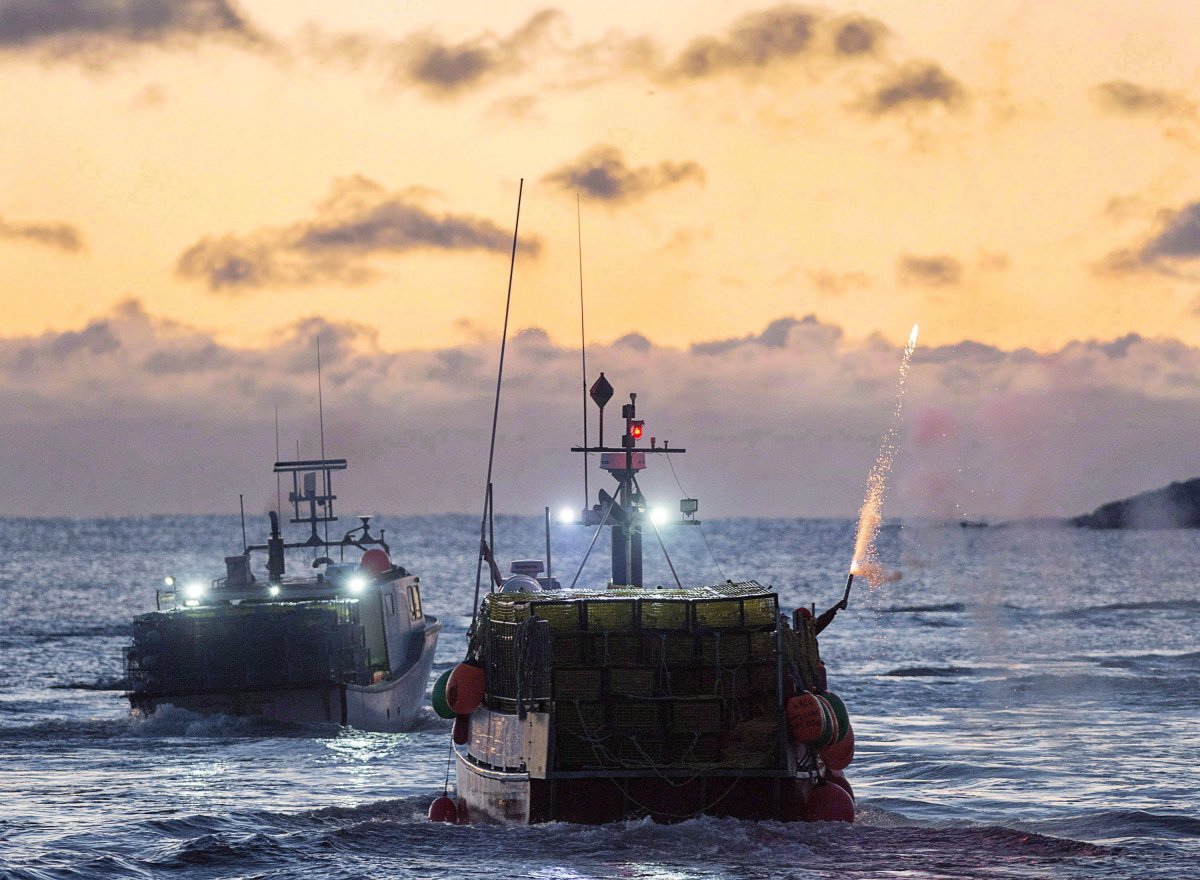 Fishing boats head from West Dover, N.S. on November 28, 2017. Foreign vessels can expect more inspections for illegally-caught fish when arriving in Canadian ports now that Canada is part of an international agreement to combat illegal fishing.