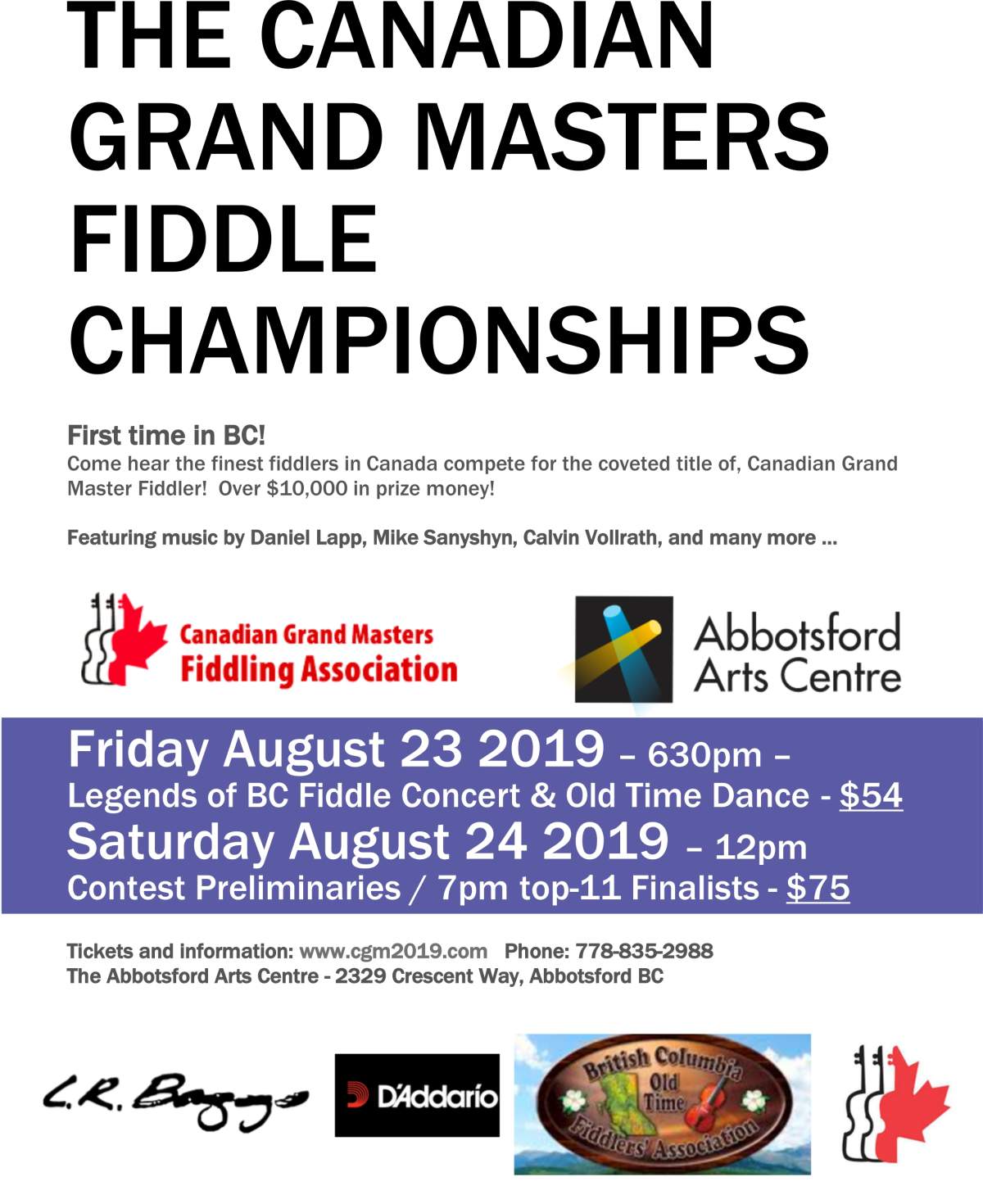 2019 Canadian Grand Masters Fiddle Competition - image