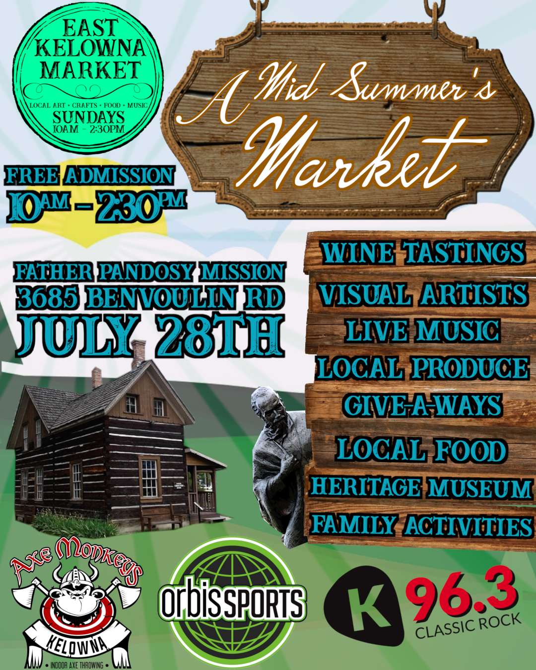 A Mid-Summer’s Market @ Father Pandosy Museum hosted by East Kelowna Market - image