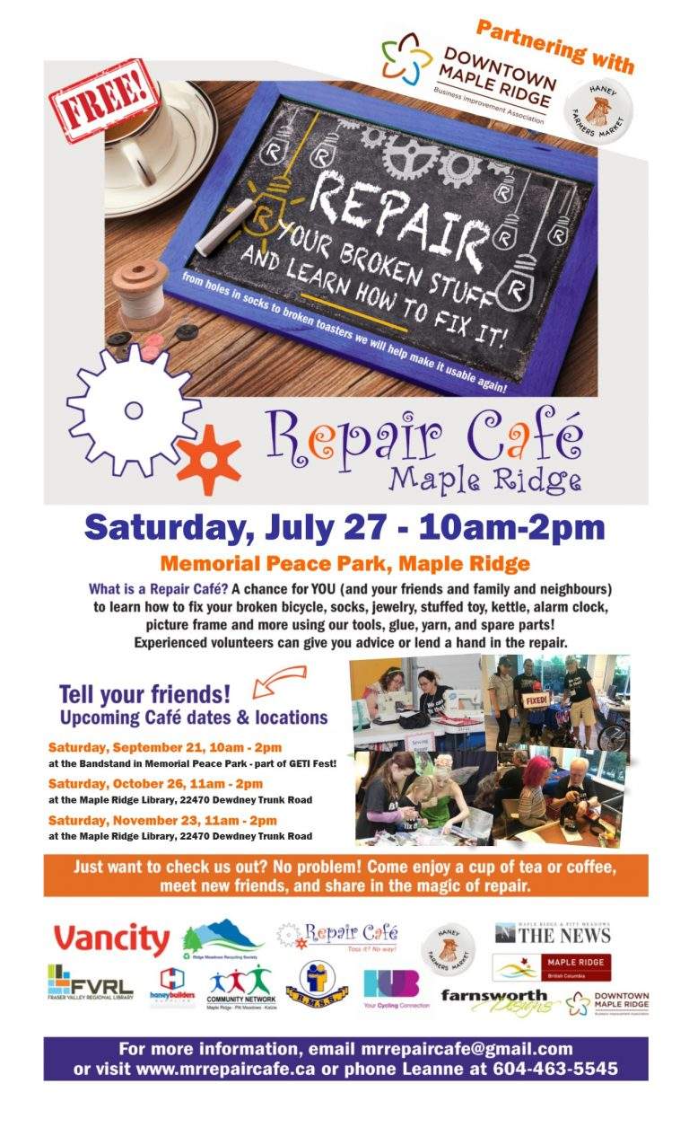 Maple Ridge Repair Cafe - image