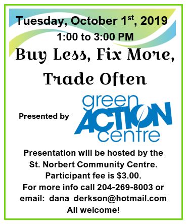 Buy Less, Fix More, Trade Often Presentation by the Green Action Centre - image
