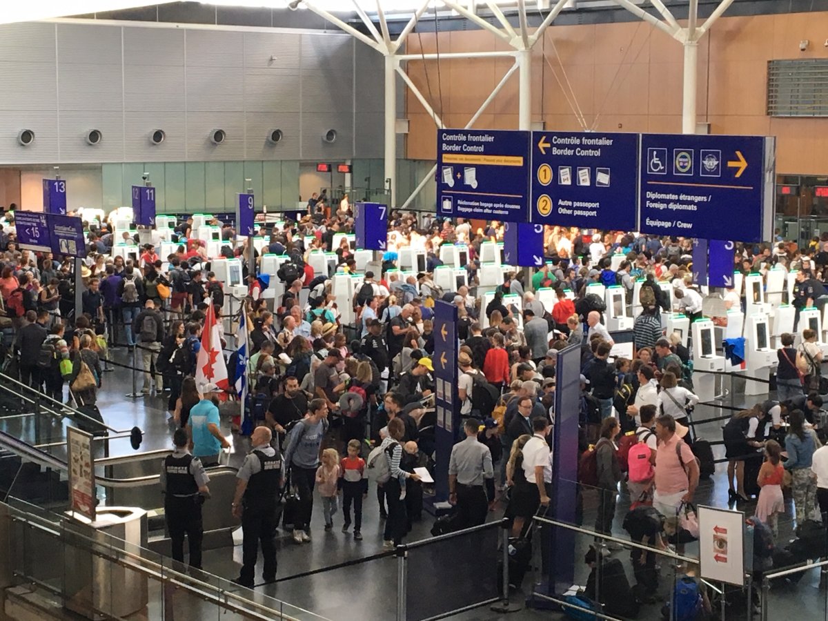A countrywide outage is causing long wait times at airports across the country. 